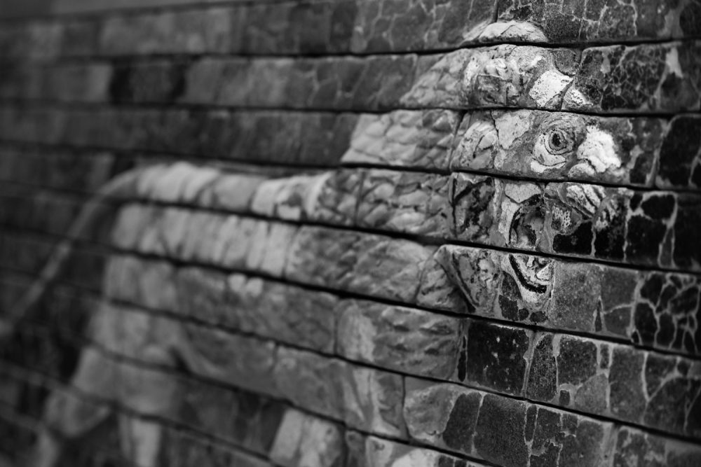 Panneau de briques : lion passant, © Jean-Christophe Ballot 2022